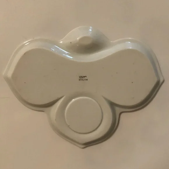 Vintage lusterware trinket serving dish plate floral pattern - Picture 3 of 9